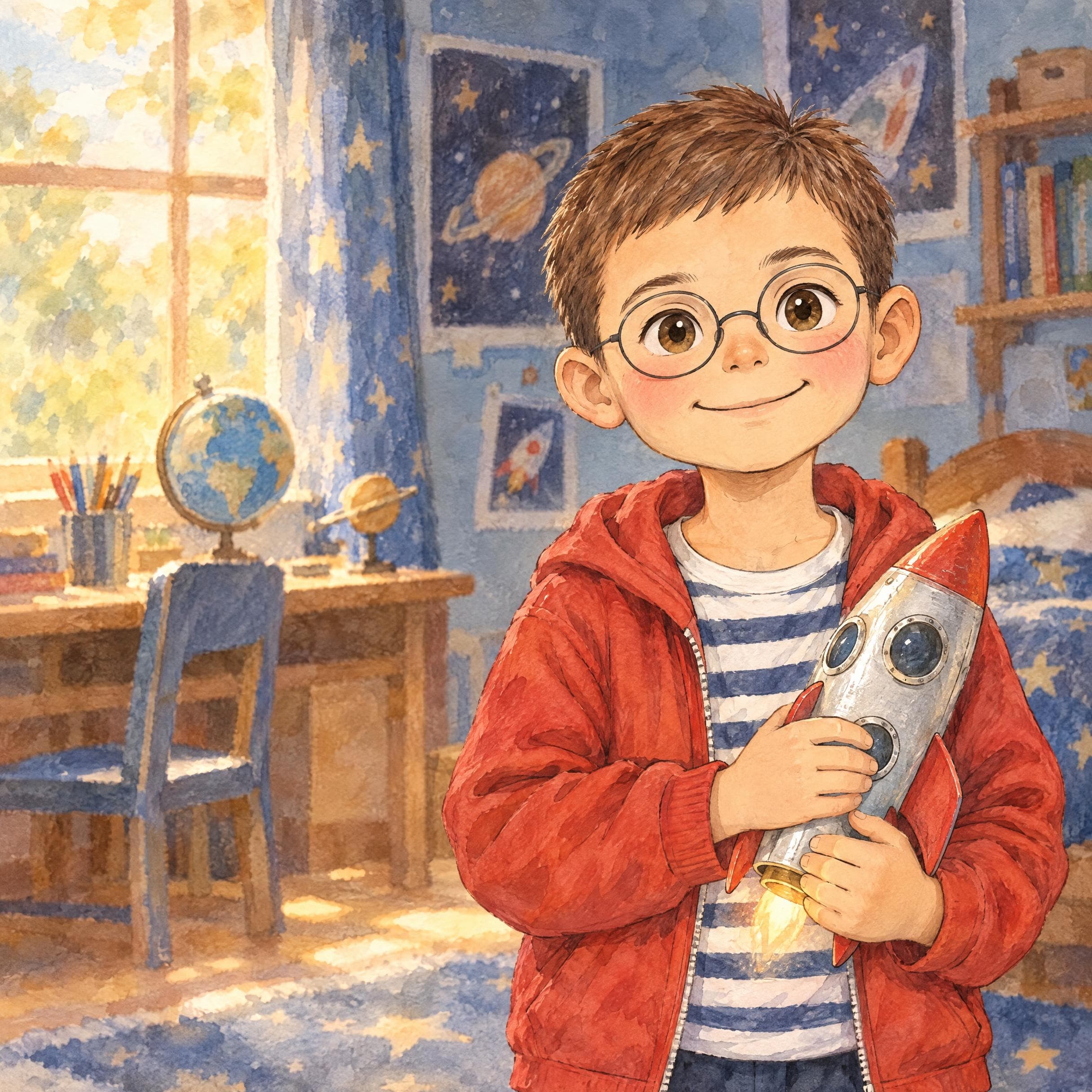 Martín, 7 años · Retrato