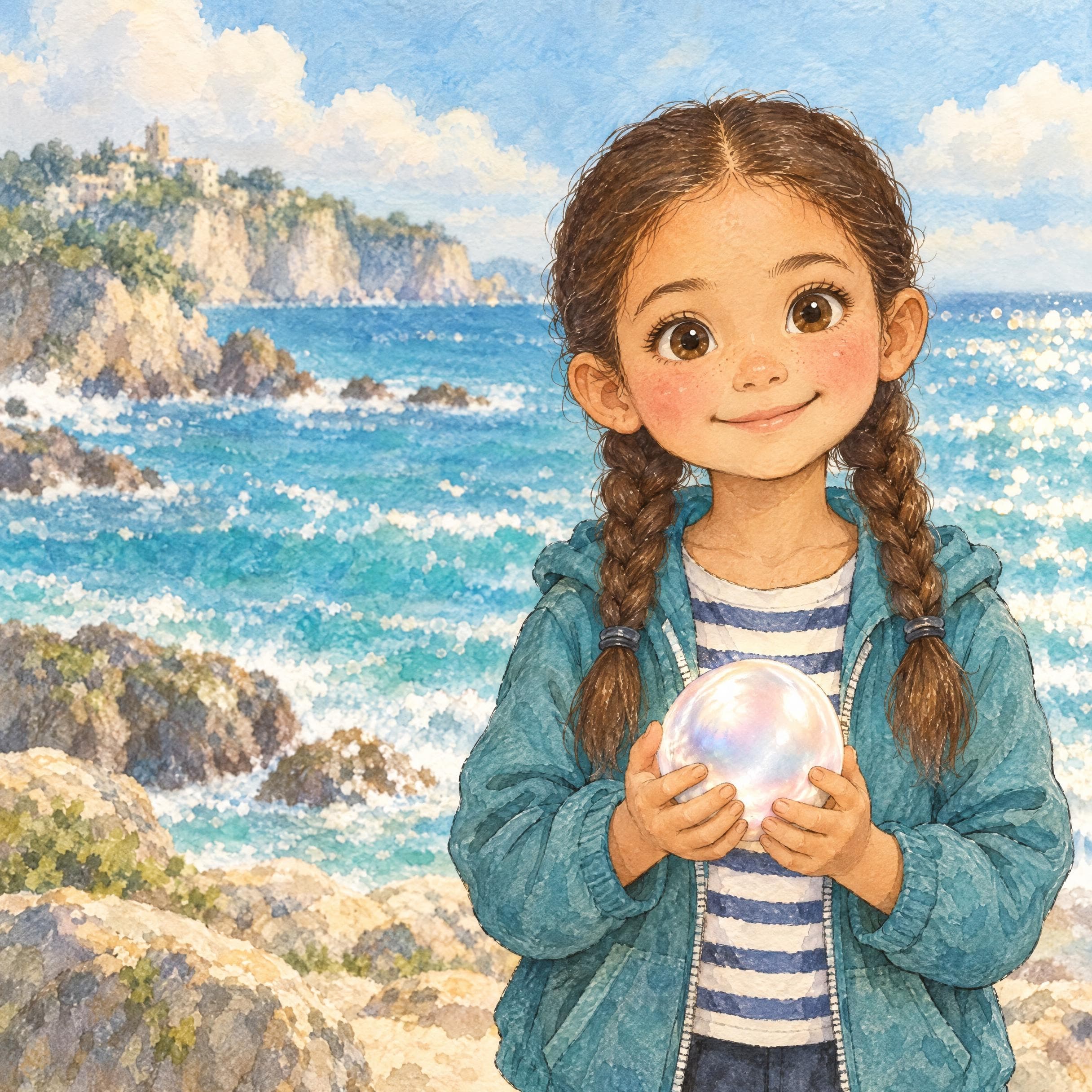 Aitana, 6 años · Retrato